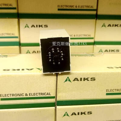 原装AIKS爱克斯时间继电器ST3PF 5S 24V/220V断电延时8脚