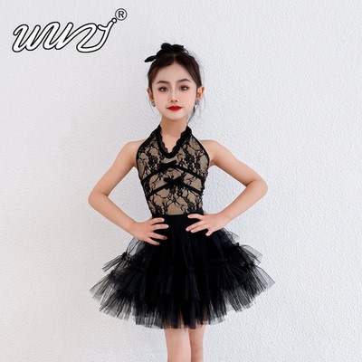 拉丁舞服女童2026春夏季新款高级感拉丁少儿练功服儿童演出服套装