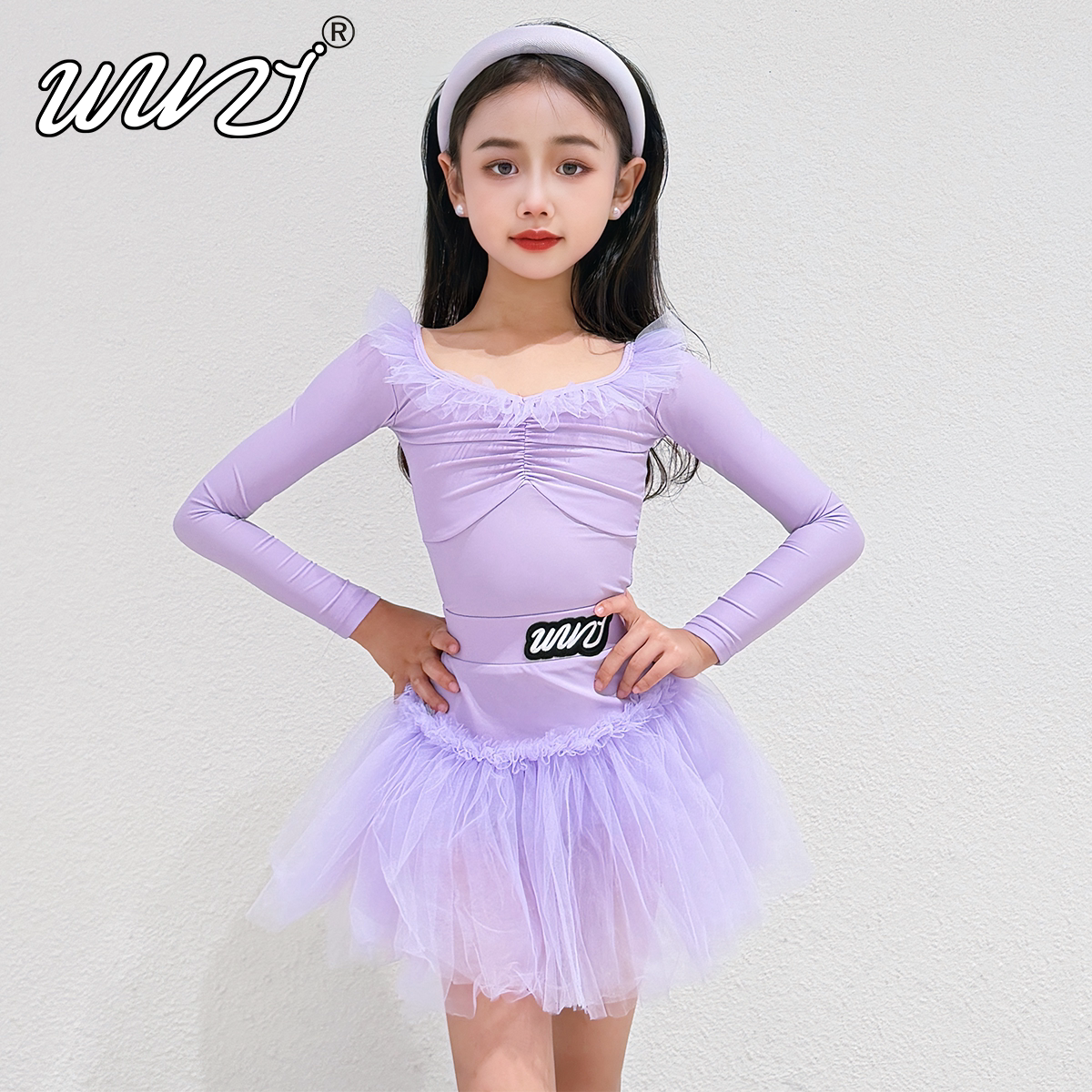 舞姿拉丁舞服女童练习服2026秋冬款新品少儿童舞蹈套装分体练功服