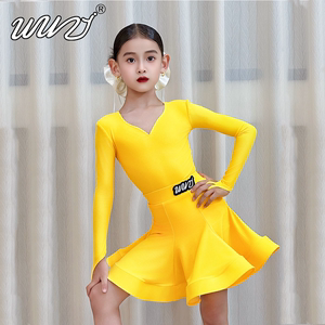 拉丁舞服女童秋冬款2025新款拉丁舞服小女孩拉丁舞服精致拉丁舞服