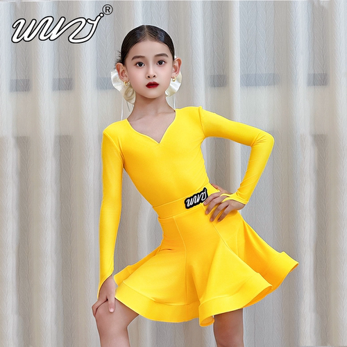 拉丁舞服女童秋冬款2025新款拉丁舞服小女孩拉丁舞服精致拉丁舞服