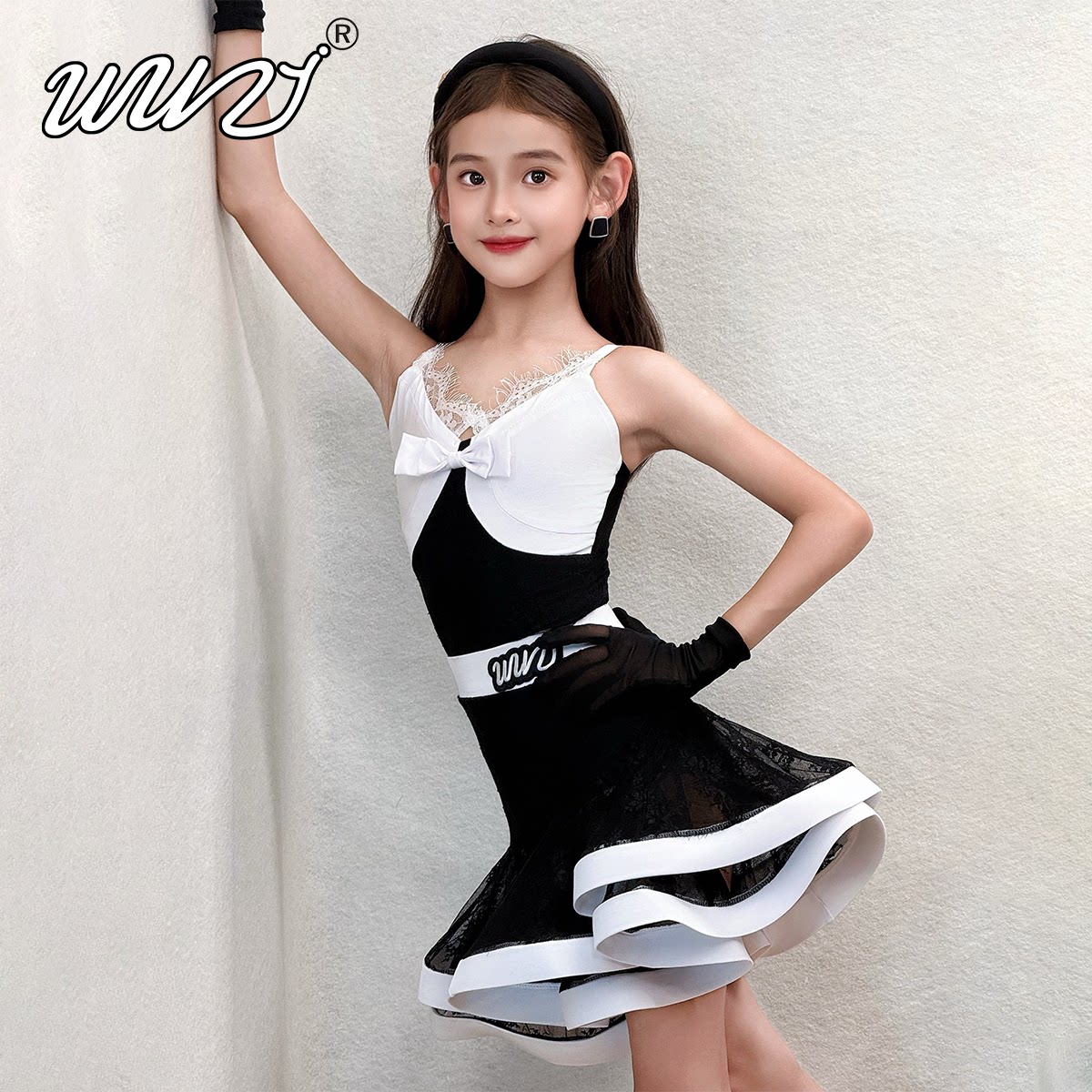 舞姿拉丁舞服女童练习服2026夏新款新品少儿童舞蹈套装分体练功服