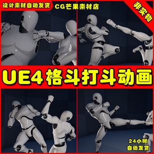 Animation UE4近战格斗UE5动作动画 Fighter Pack Side