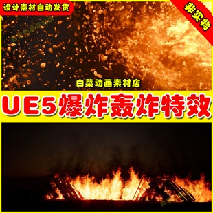 Explosions Forge Pack Volume 爆炸轰炸特效5.3 UE5 Cosmic