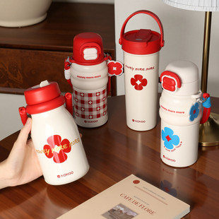 马年本命年新年礼物保温杯红色送女生女士闺蜜妈妈轻奢实用高级感