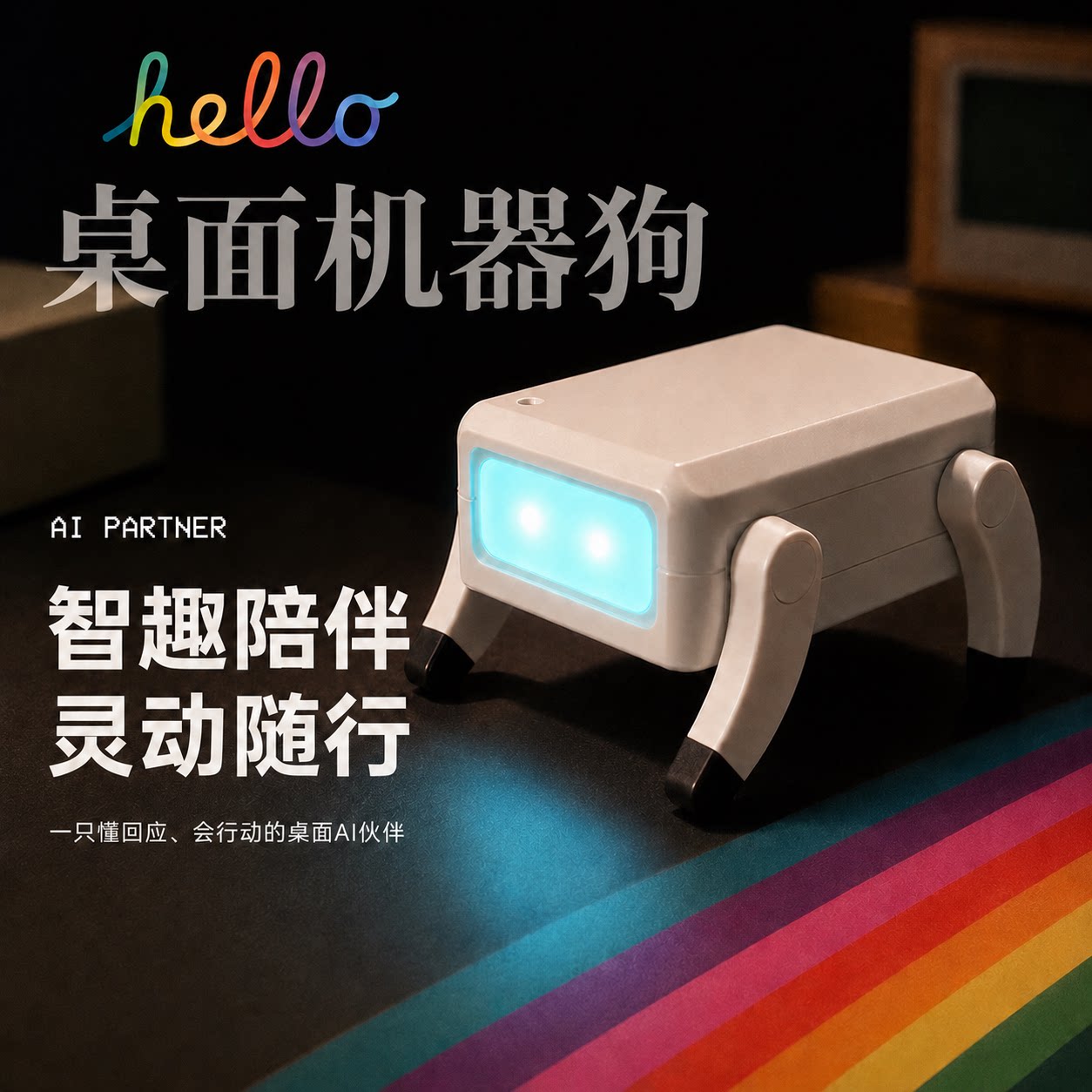 摩突突桌面机器狗送男生礼物图片