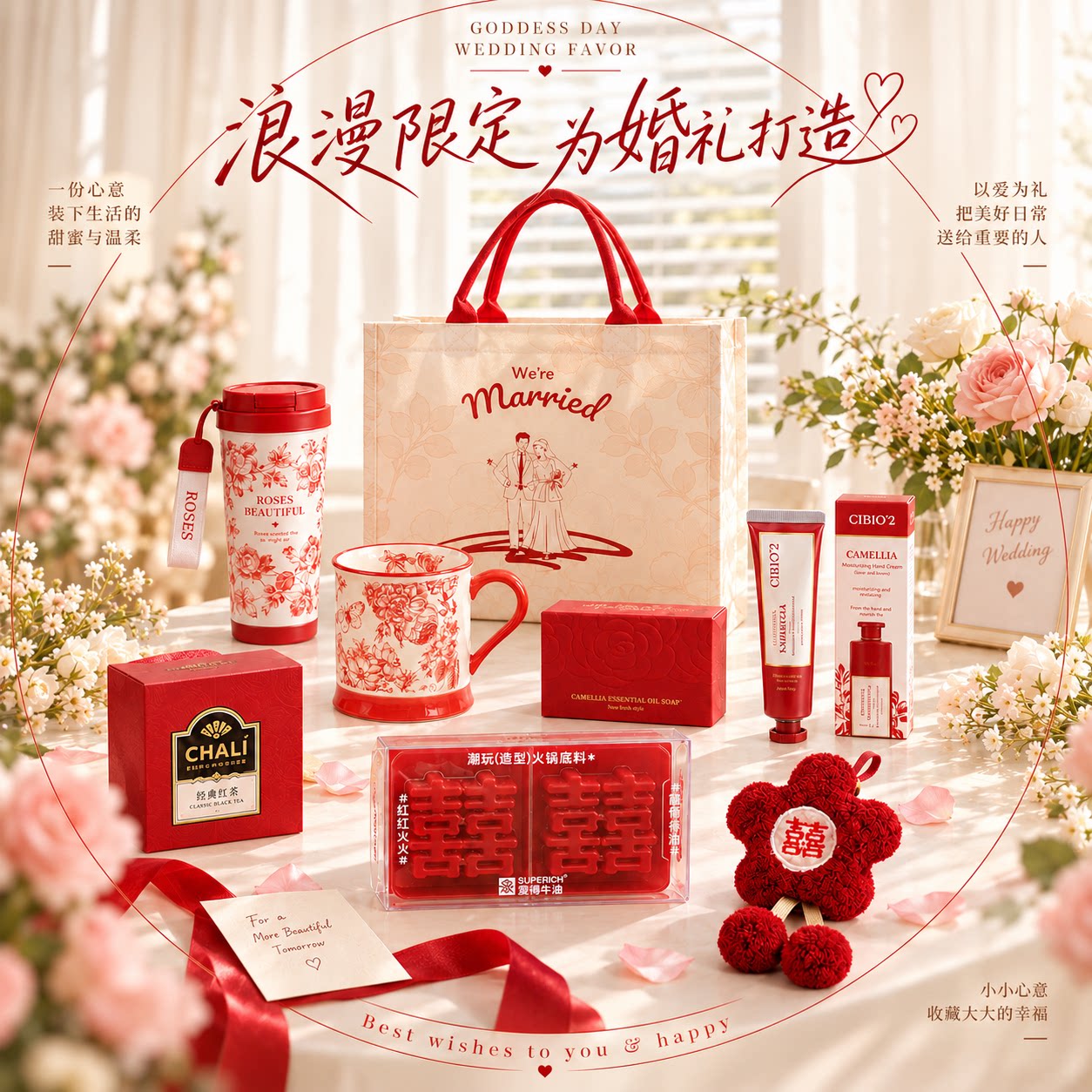 结婚伴娘送宾客伴手礼图片