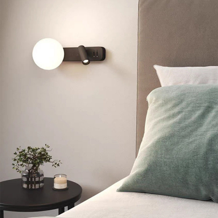 现代简约北欧设计师儿童书房卧室LED床头灯阅读壁灯带开关,橡塑材料及制品,其他塑料制品,淘宝优惠券,粉丝福利购,淘宝优惠卷