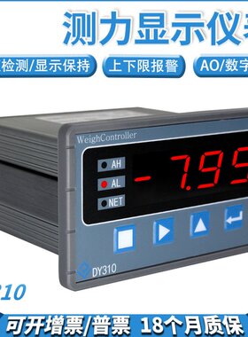 DY310称重测力控制器显示器仪表上下限报警输出4-20ma变送485通信
