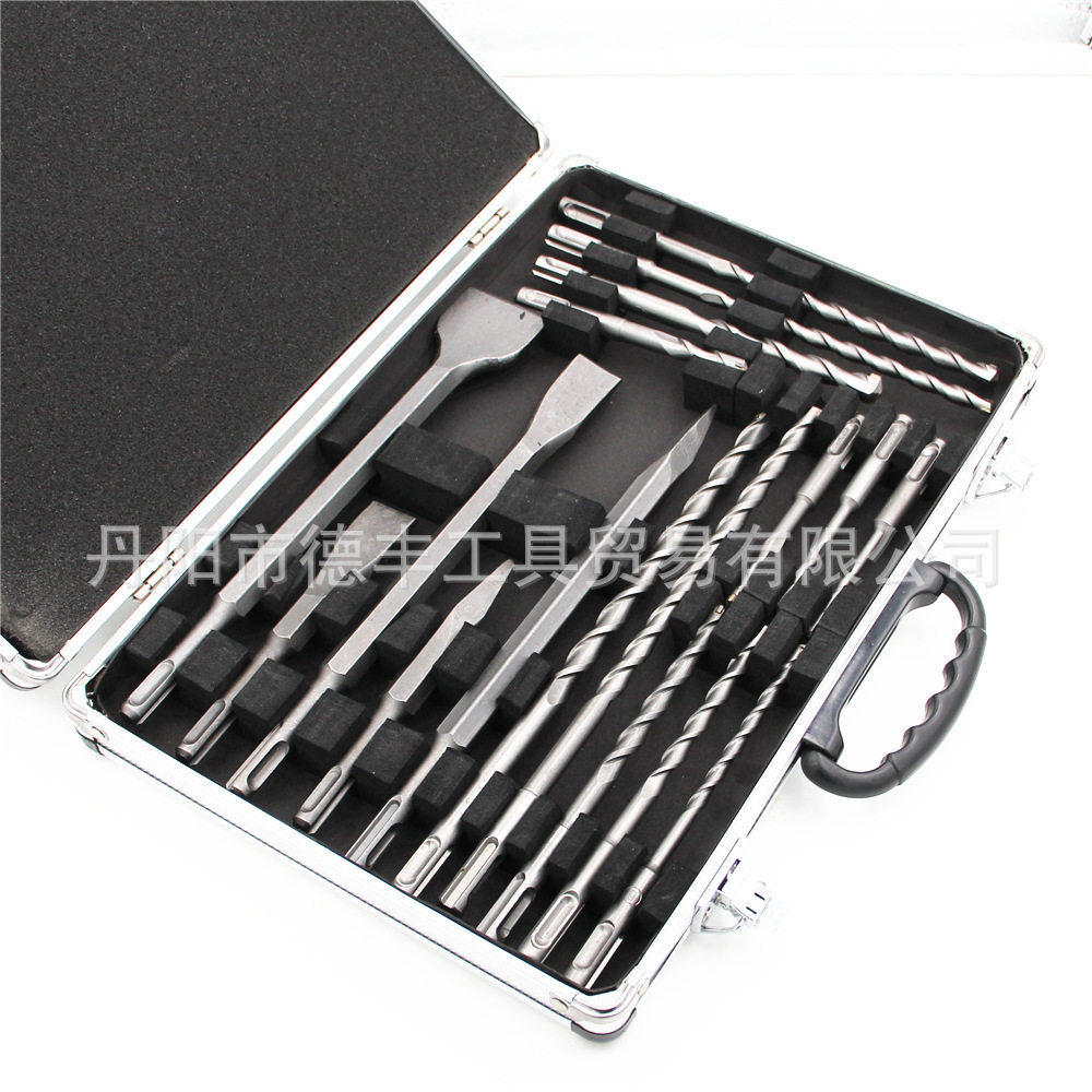 17pc电锤钻扁凿尖凿 铝盒SDS冲击钻墙壁开孔凿眼套装,鲜花速递/花卉仿真/绿植园艺,其它园艺用品,淘宝优惠券,粉丝福利购,淘宝优惠卷