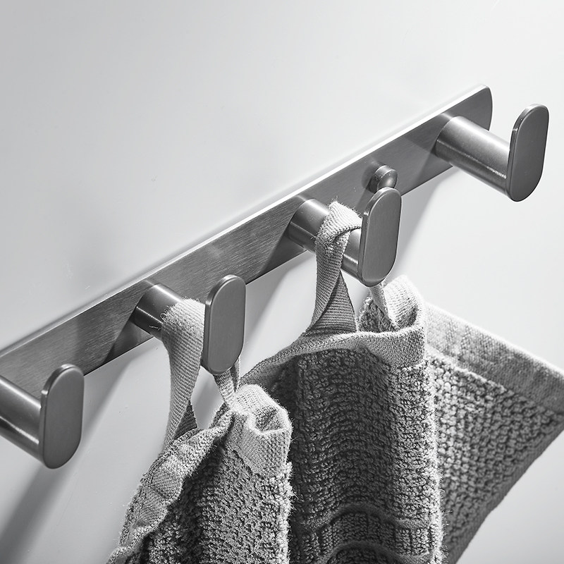 免打孔挂钩304不锈钢卫生间墙上挂架壁挂衣钩浴室粘贴挂衣架排钩,家装主材,毛巾杆/毛巾挂,淘宝优惠券,粉丝福利购,淘宝优惠卷