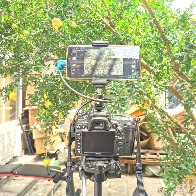 适用于索尼佳能尼康富士单反相机连接手机热靴支架固定器金属云台