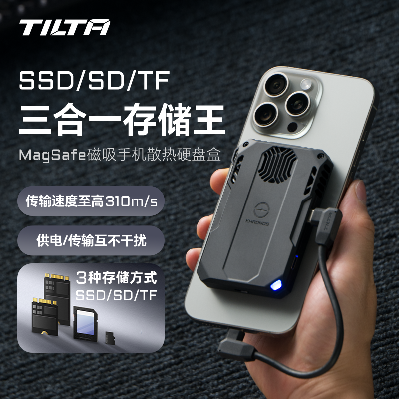 铁头SD/SSD/TF3种存储方式硬盘盒