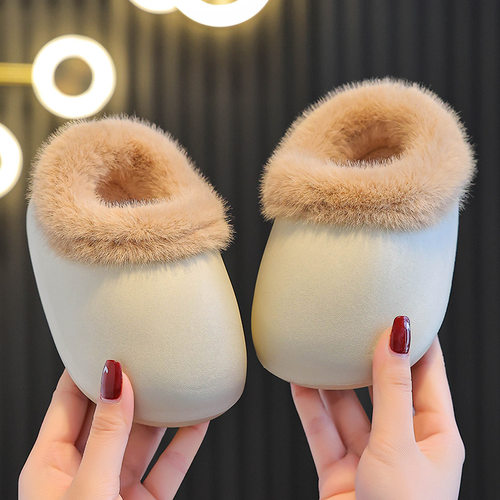 儿童棉拖鞋防滑软底毛毛绒