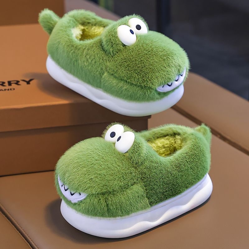 儿童卡通室内保暖棉拖鞋