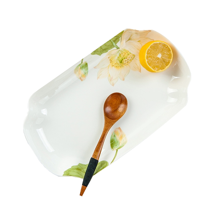 金岚玉骨瓷深鱼盘12英寸