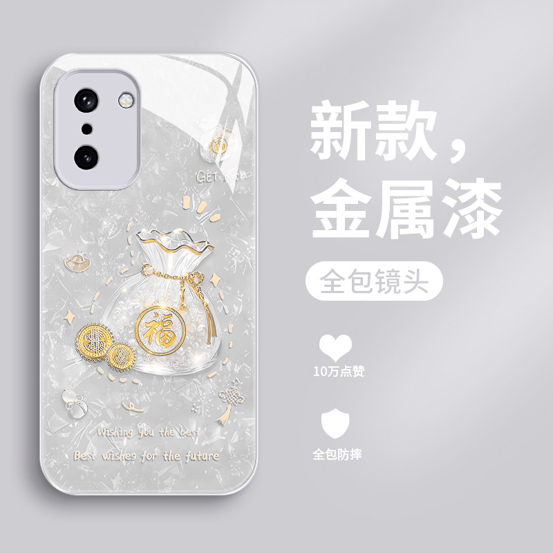 福袋适用一加ace6t手机壳新款液态玻璃1+ACE6T保护套oneplusace6t镜头全包防摔女款PLR110网红时尚轻奢创意