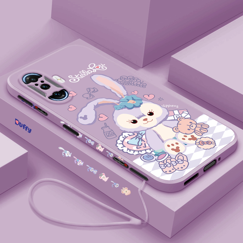 星黛露红米K40游戏增强版手机壳液态硅胶Redmi K40全包镜头游戏手机防摔手机套新款直边魔方潮牌女保护壳