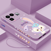 适用realmeneo8手机壳卡通星黛露真我NEO8液态硅胶保护套RMX8899全包防摔女款 OPPO直边超薄可爱软壳