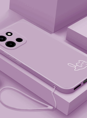 适用一加turbo6手机壳简约小猫小鱼1+Turbo6V液态全包保护套oneplus网红超火女款PLU110新款硅胶防摔软壳