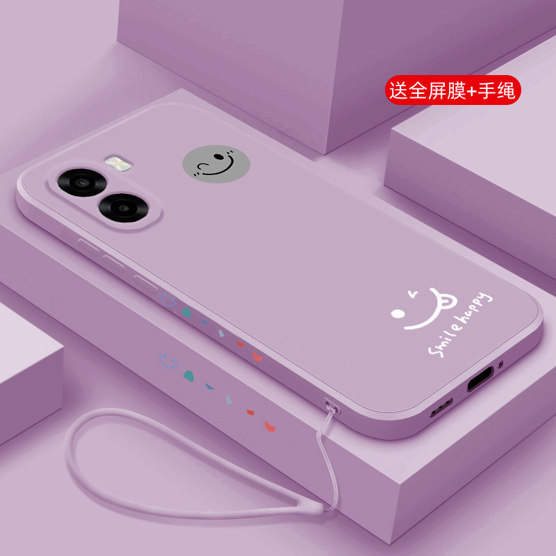 适用OPPOA6S手机壳开心笑脸A6C液态全包保护套A6i+网红超火创意女款oppo A6V新款硅胶防摔软壳