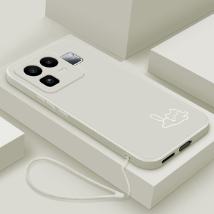 适用realmeneo8手机壳简约小猫小鱼真我NEO8液态全包保护套RMX8899网红超火女款OPPO新款硅胶防摔软壳