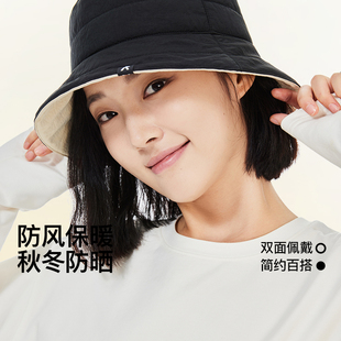 RAU渔夫帽帽子女款2025新款秋冬季大头围防风保暖显脸小护耳百搭