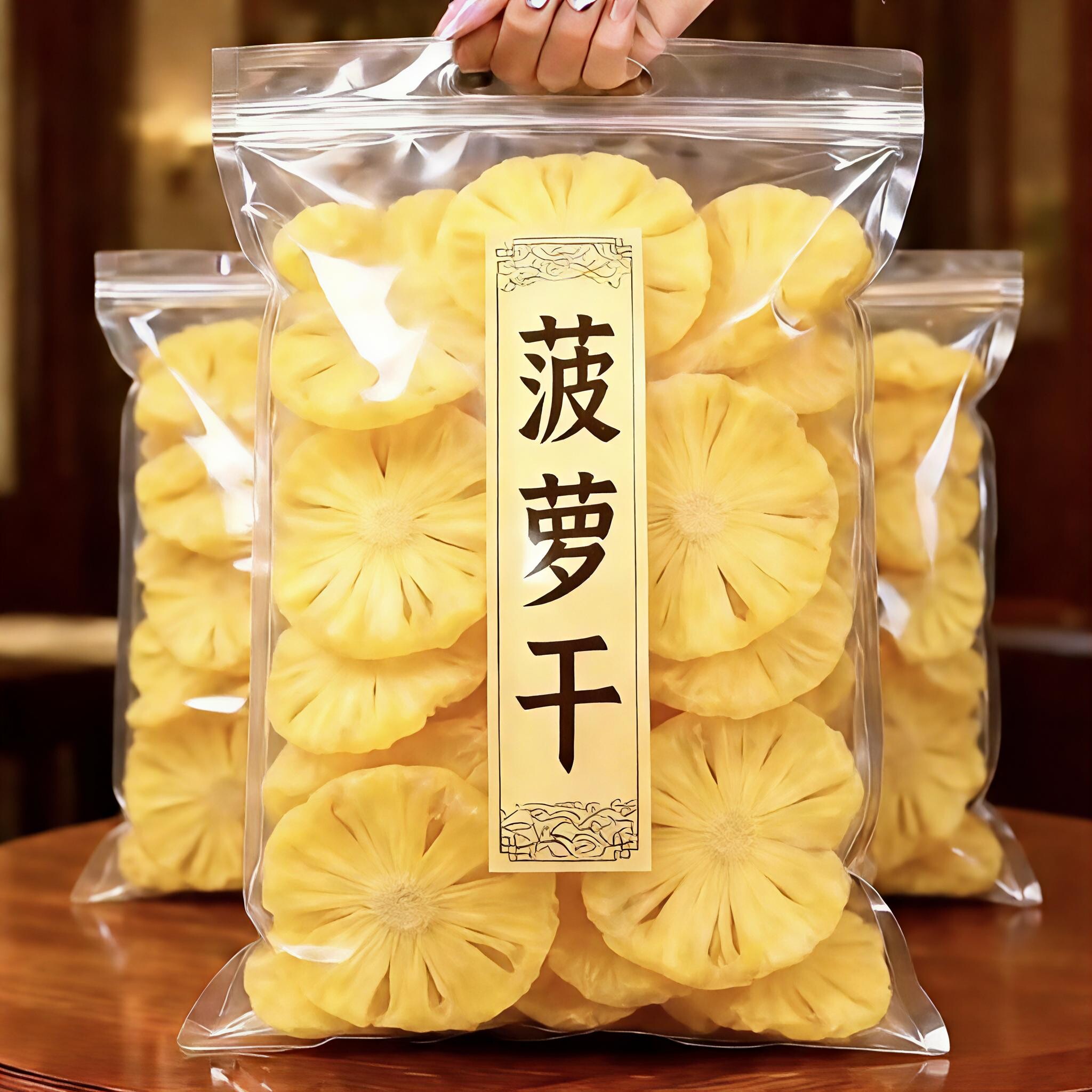 菠萝干凤梨干烘干菠萝片泡水泡茶喝水果干片菠萝圈干烘焙蛋糕装饰