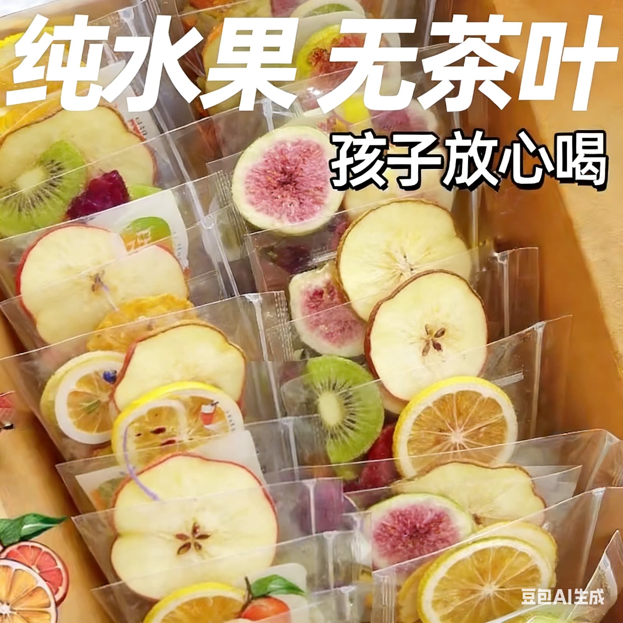 儿童水果茶茶包多种口味金桔柠檬百香果茶冻干泡水喝的东西冲饮品