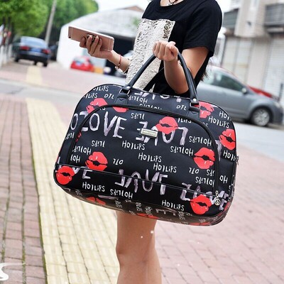 High Capacity Travel Tote Bag Woman Weekend Overnight Short