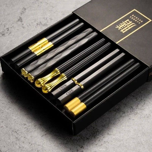5 Pairs Japanese Chinese Chopsticks Food Sushi Sticks