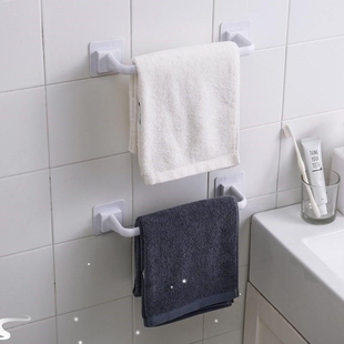 towel rack bathroom no hole drying wall hanging towel