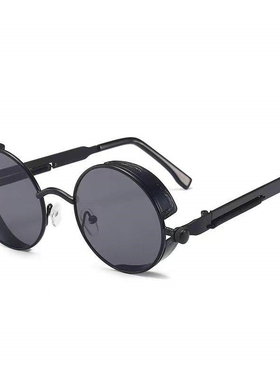 Classic Gothic Steampunk Sunglasses Woman Brand Designer Vin