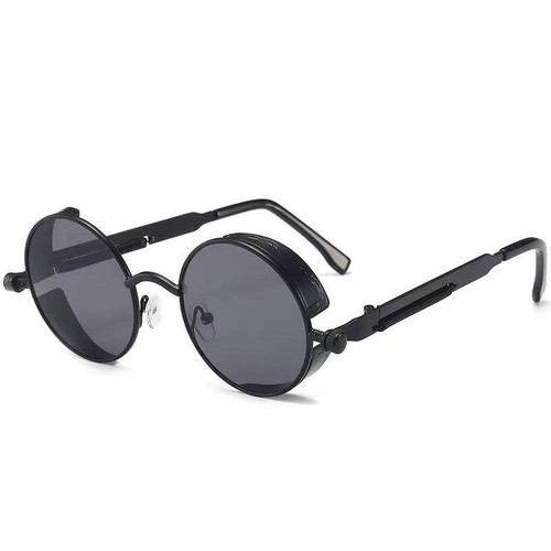 Classic Gothic Steampunk Sunglasses Woman Brand Designer Vin