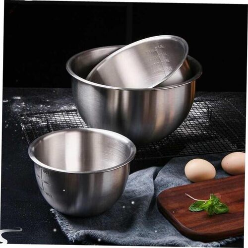 304 Stainless Steel Bowls Mixing Bowl with Scale Deep Mixing