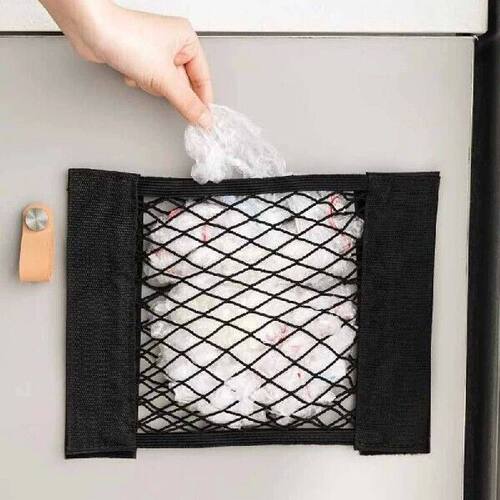 Storage Net Pocket Home Kitchen Cabinet Door Adhesive
