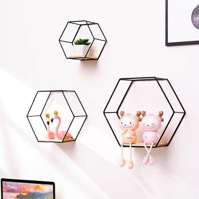 storage shelf rack decorative wall shelves hooks on the wal