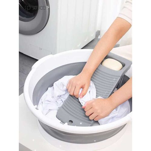 Folding Laundry Basin Space-saving Storage Basin Narrow Gap