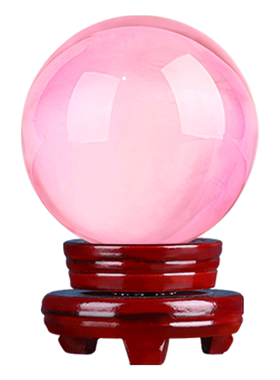 人造爱情关系中式卧室粉水晶球