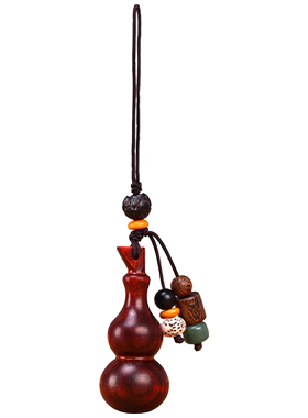 桃木手机链钥匙扣中式随身携带