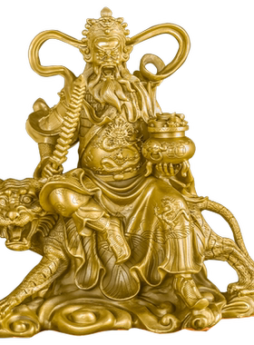 赵公明摆件铜武财神爷赵元帅佛像