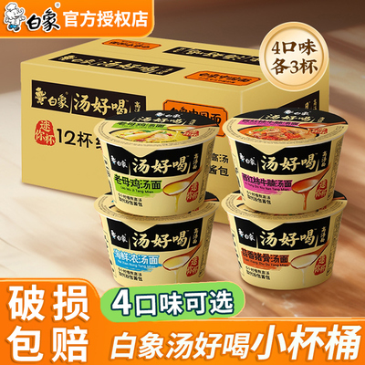 白象汤好喝迷你杯方便面