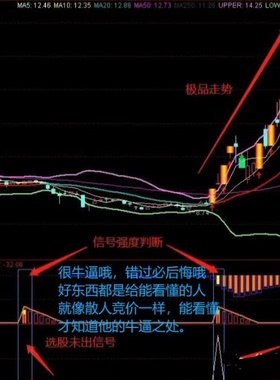 通达信指标化繁为简 趋势为王轨道炮加强版2幅图1选股无主图