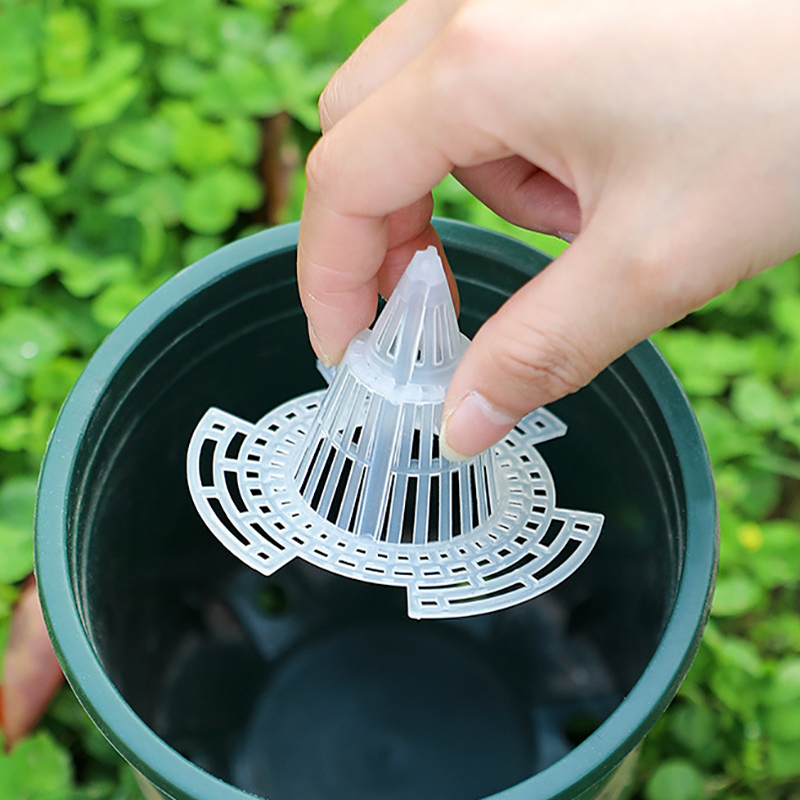 花盆底孔网垫塑料兰花沥水罩多肉盆栽防漏土网垫片垫底网透气漏水