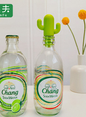 森夫泰象苏打水瓶塞仙人掌酒塞