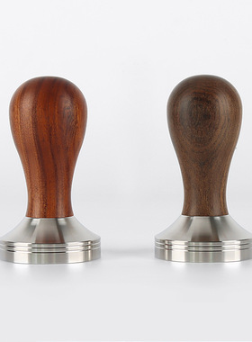 实心沉贵宝锤咖啡不锈钢压粉手柄红贵宝压粉器实木51mm53mm58mm