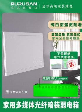 普鲁仕弱电箱家用改造网线盒子大号暗装布线信息箱工程光纤入户箱