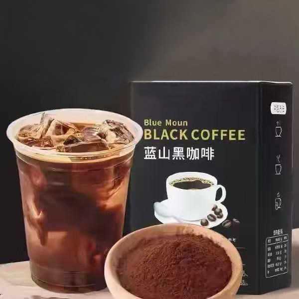 蓝山黑咖啡粉速溶无添加蔗糖0脂肪燃代谢正品减官方旗舰店肥提高