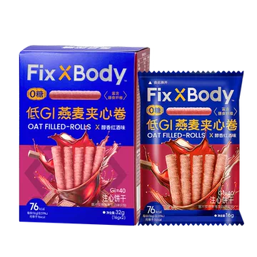 旺旺FixXBody低GI黑巧燕麦卷32g*4盒