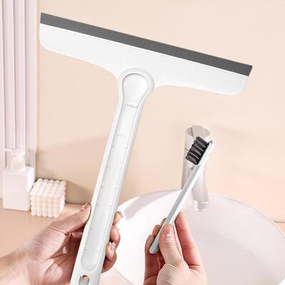 卓越家居玻璃刮水器洗窗户神器刮擦一体多功能三合一家用浴室镜子